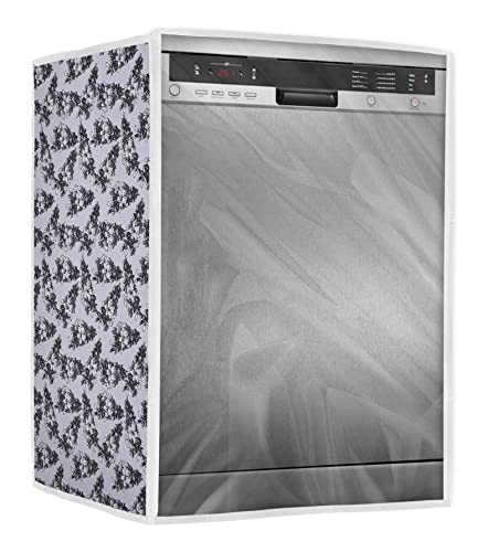 Image of Amazon Brand - Umi. Dishwasher Cover Suitable for Bosch of 12, 13, 14, and 15 Place Setting (63X63X81CMS, Black & White)