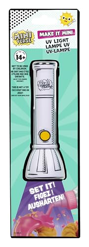MGAs Miniverse Make It Mini - Flashlight with UV Light UV Flashlight for Resin Curing Suitable for Collectors & Kids Ages 8+ NOT Edible