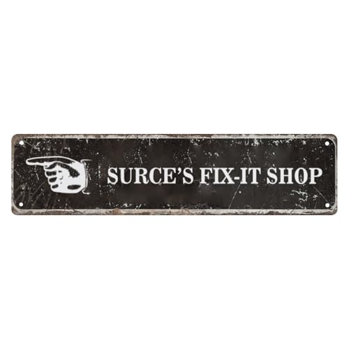 Customize Surce'S Fix-It Shop Road Sign 16