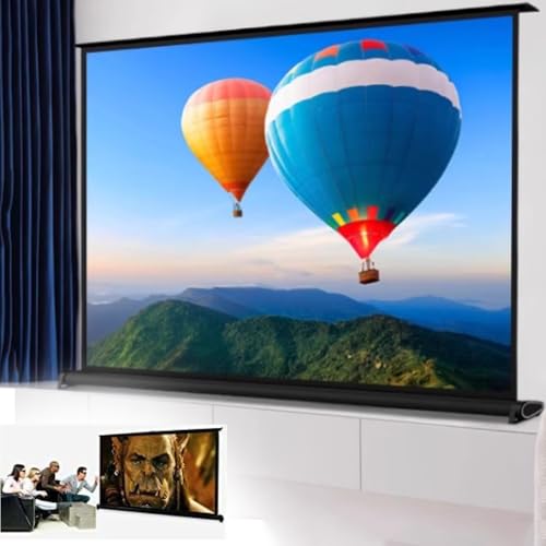Image of Projector Screen,Projector Screen Pull Down, Manual Pull Up Projection Screen Floor Standing Projector Screens Table Top Screen Portable 4K HD Movie Screen 20in