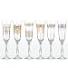 Produktbild Crystalex Sektgläser Sektglas Royal verschiedene Ornamente Gold 190 ml 6er Set Bohemia