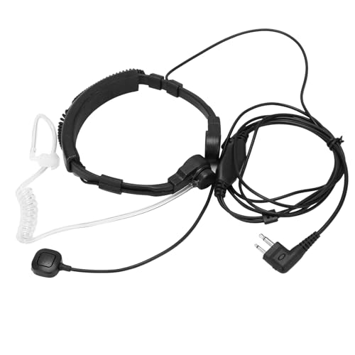 Walkie Talkie de alta resistencia en ABS con auricular acústico y micro de garganta 4