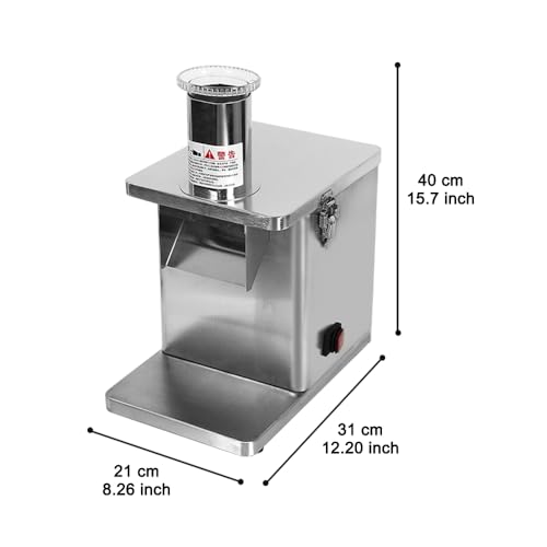 Commercial Vegetable Fruit Dicer - Vegetable Cube Cutting Machine 250W, Fruit Onion Potato Slicer Vegetable Cutter Food Chopper, with 5 Dicing Blades and 1 Slicing Blade - Image 4