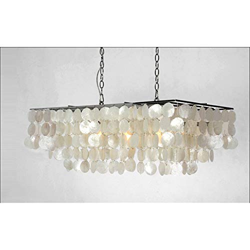 Preisvergleich Produktbild FEKGHJMO Pendelleuchte Muschel Hängelampe Esszimmer Muschel Windspiele Schlafzimmer Bar Beleuchtung