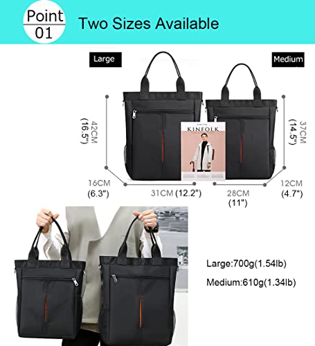 Men's Tote Bag Laptop A4 Shoulder Bag Nylon Large Capacity Messenger Bag Waterproof Crossbody Purse for Business Travel2