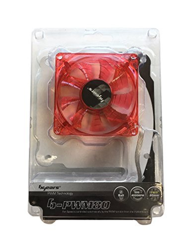 Bgears Cooler B-Pwm 80 Red 2Ball Translucent Red #TOP4