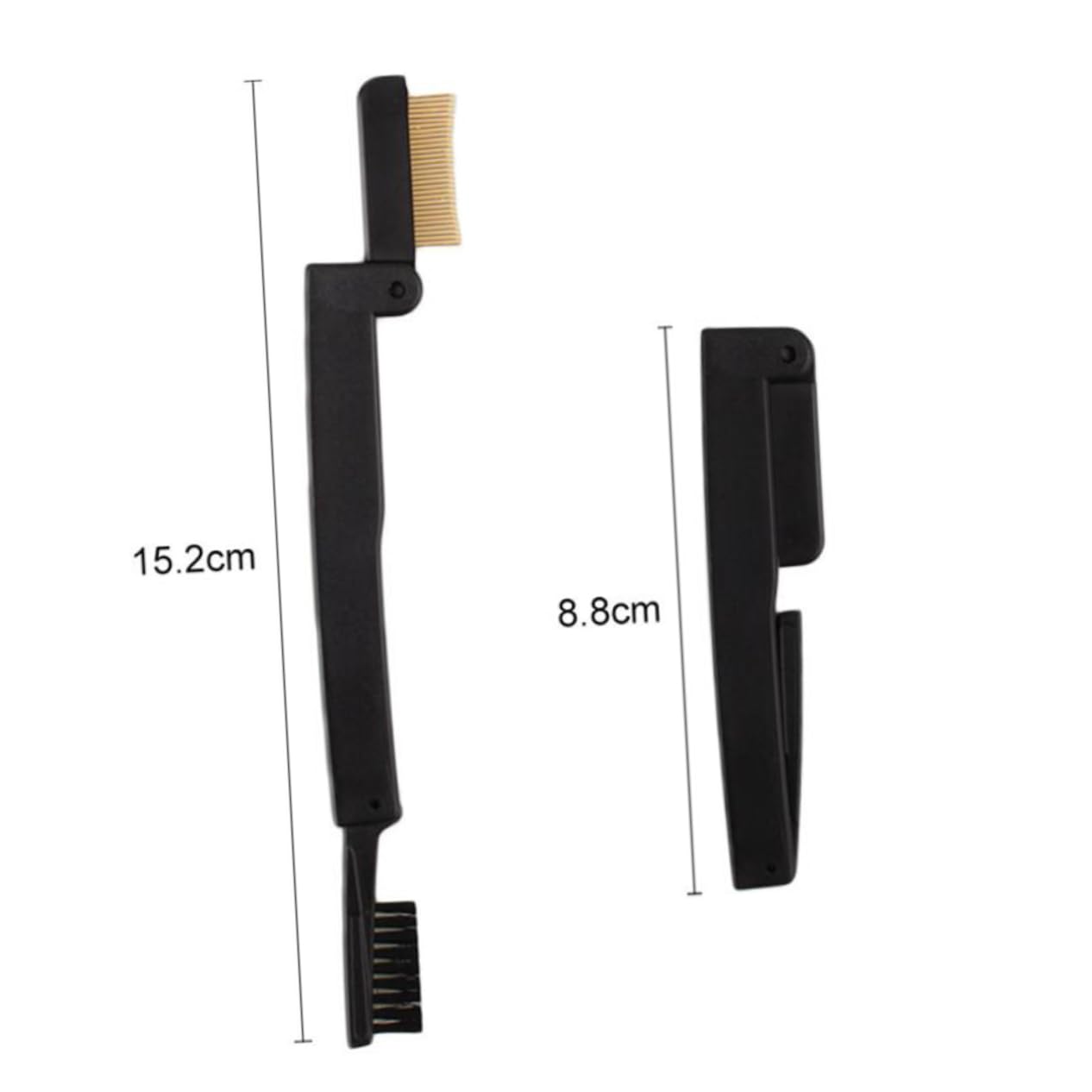 Didiseaon Double-ended Eyebrow Brush Folding Eyebrow Comb Lash Comb for Women Makeup Brush Set Material Easy to Clean