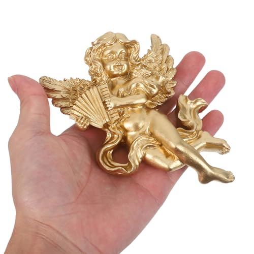 Anges dorés vintage Hemobllo déco murale durable pour mur vide - 4