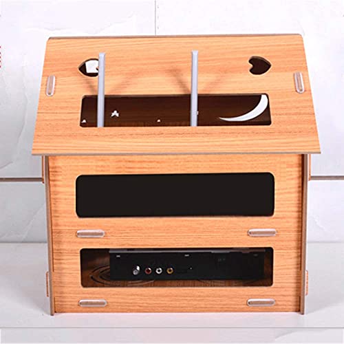 Boîte de rangement WiFi murale MU cache-câble et étagère pour décodeur