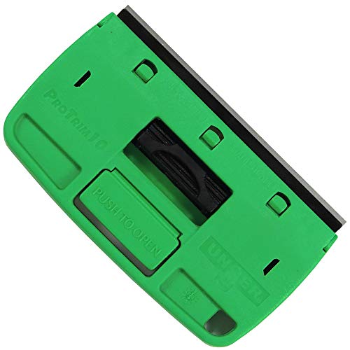 Unger Glasschaber ProTrim 10 (für Glasflächen, Fensterschaber mit Klingenschutz, Klingenwechsel...