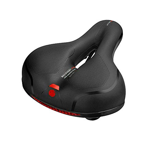 Preisvergleich Produktbild JUWHDS Fahrradsitz Fahrradsattel Herren Big Butt Sattel Fahrrad Sattel Mountainbike Zubehör Stoßdämpfer Breites Komfortables Zubehör