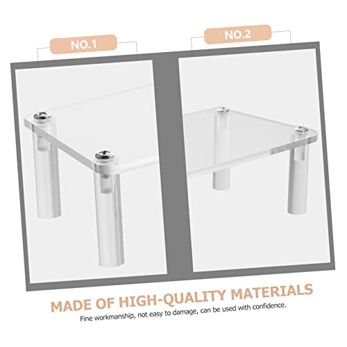 BESPORTBLE 2 Peças De Suporte De Exibição De Acrílico Suporte De Exibição De Sapato Organizador De B