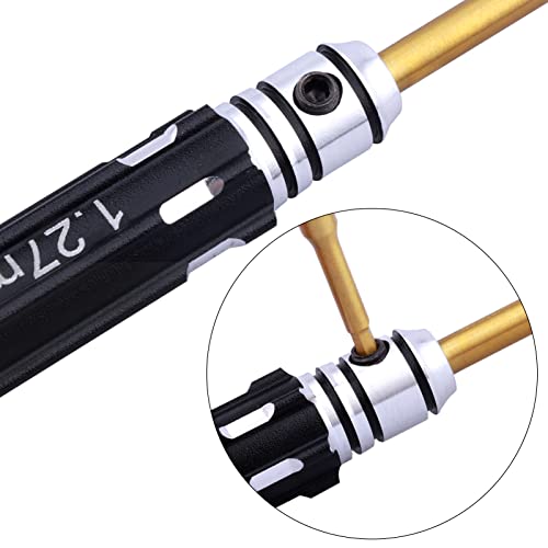 5Pcs Frihobby Small Rc Hex Screwdriver Set For Axial Scx24 Repair Tool Kits 0.9Mm 1.27Mm 1.3Mm 1.5Mm 2.0Mm Mini Hex Driver Set Titanium Bit Tips #TOP2