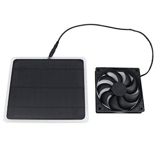 DestinyBliss Solar Panel Powered Fan Mini Ventilator 10W 12V Solar Exhaust Fan