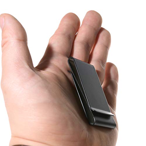 Cklt Creative Metal Money Clip,Handiness Wallet Credit Card Clip,Minimalist Front Pocket Wallet,Ideal Men's Boy's Gift (Three Fold) #TOP4
