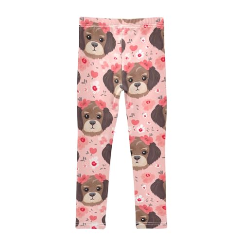 Girls' Leggings Cute Dog Puppy Kids Yoga Tights Pants 1 Pack 208524682