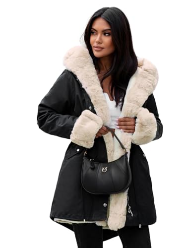 OZONEE Damen Winterjacke Jacke Winter Farbvarianten Übergangsjacke Warm...