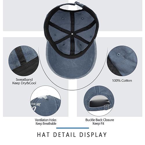 Image of 80th Birthday Gifts 80 Year Old Gifts Ideas for Men Women It Took Me 80 Years to Look This Good Hat Washed Cotton Hat
