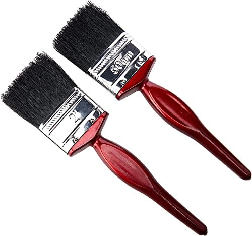 5pcs-Soft Grip Synthetic Paint Brush Set| Gloss Decorating Brushes Bristle Brushes |Different Size Wall Furniture Brushes |Craft & DIY Decorating, Paint Brushes for Woodwork.