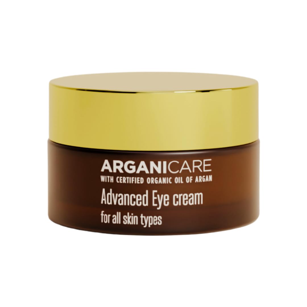 Arganicare | Advanced Eye Cream with Argan Oil & Peptide Complex | Hydrating & Smoothing Eye Care for All Skin Types | Puffiness & Fine Line Care | 30 ml