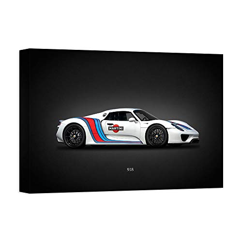 Tableau Porsche 918 Martini impression sur toile DìMò ART 100x75