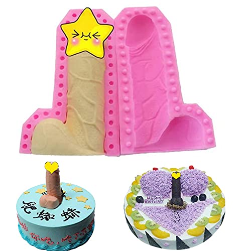 Molde de chocolate con forma divertida para hacer pasteles y fondant, moldes creativos para hacer pasteles de bricolaje, fabricación de jabón de velas, (M) Cover