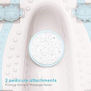 HoMedics Luxury Foot Spa, Pediluvio Massaggiatore Piedi con Idromassaggio, Funzione Mantenimento Acqua Calda, Testine Massaggianti, Pietra Pomice e Rulli Massaggianti Inclusi, Taglia Max: 47