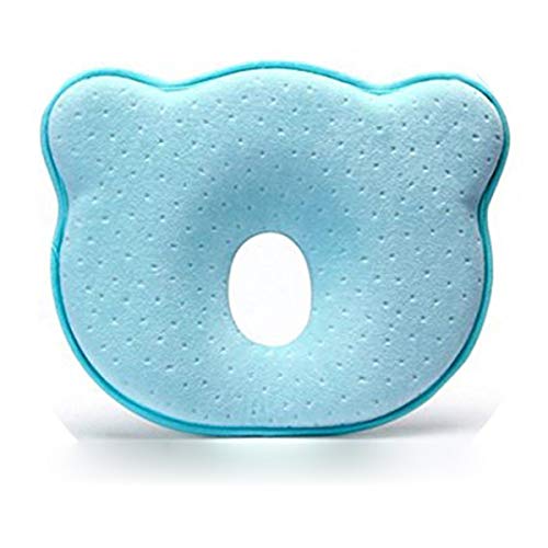 Baby Flat Head Pillow Baby Head Shaping Pillow - Baby Pillow 3D Memory Foam Pillow Flat Head Syndrome Prevention Baby Pillow for Plagiocephaly - Head Shaping Pillow(0-12 Months)