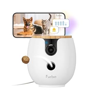 Furbo Mini 360° [Subscription Required] New 2K QHD Pet Camera – Unlock w/Paid Plan: Dog & Cat Safety Alerts, Rotating Treat Toss w/ 2-Way Speaker Smart Cam (Low Risk, 3mo Min. Cancel Anytime)