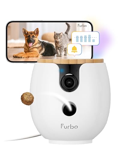 Furbo Mini 360° New 2K QHD Pet Camera - Unlock Smart Camera & Sma...