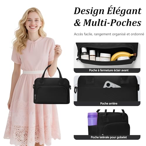 Sac Isotherme Repas Noir Élégant – Image 6