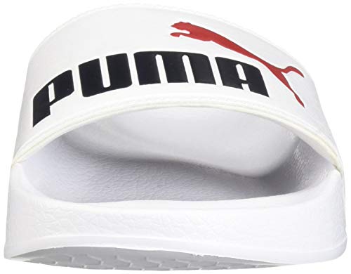 PUMA PUMA Men's Leadcat Slide Sandal, White-Night Sky, 8 M US