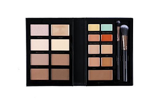 Profusion Cosmetics Trendsetter Collection Pro Conceal andCream Contour and Highlighting Makeup Kit Contouring Foundation Concealer Palette Vegan and Cruelty Free