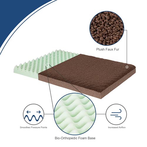 Molblly Dog Bed & Cat Bed, High-Density Egg Foam with Removable Washable & Waterproof Cover, Anti Slip, Orthopedic Joint… - Image 4