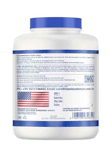 Image of Ronnie Coleman Signature Series King Whey Protein, Chocolate Brownie (67 Servings, 2.27kg / 5lbs) | Premium Whey Protein Powder