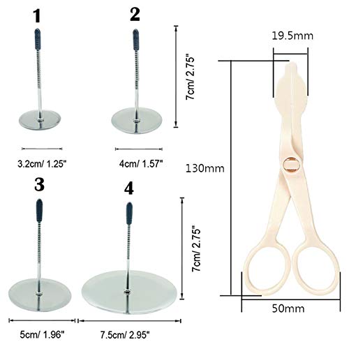 Cake Decorating Tool Kit, 3Pcs Stainless Steel Icing Piping Nozzle Tips, 4Pcs Cake Flower Nail And 1 Flower Lifters For Cake Fondant Cupcake (Grass) #TOP3