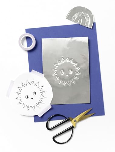 folia 522 - DIY Alu-Prägefolie, Silber, 3 Blatt, 70µ, ca. 18,5 x 29,7 cm, Hartmetallfolie extra strong