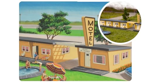 Bachmann Trains - PLASTICVILLE® U.S.A. 75TH Anniversary Motel KIT - HO Scale