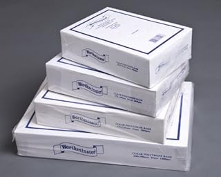 Worthminster Clear Polythene Plastic Sweet Food Use Bags 4" x 6" 100mm x 150mm - Box of 1000