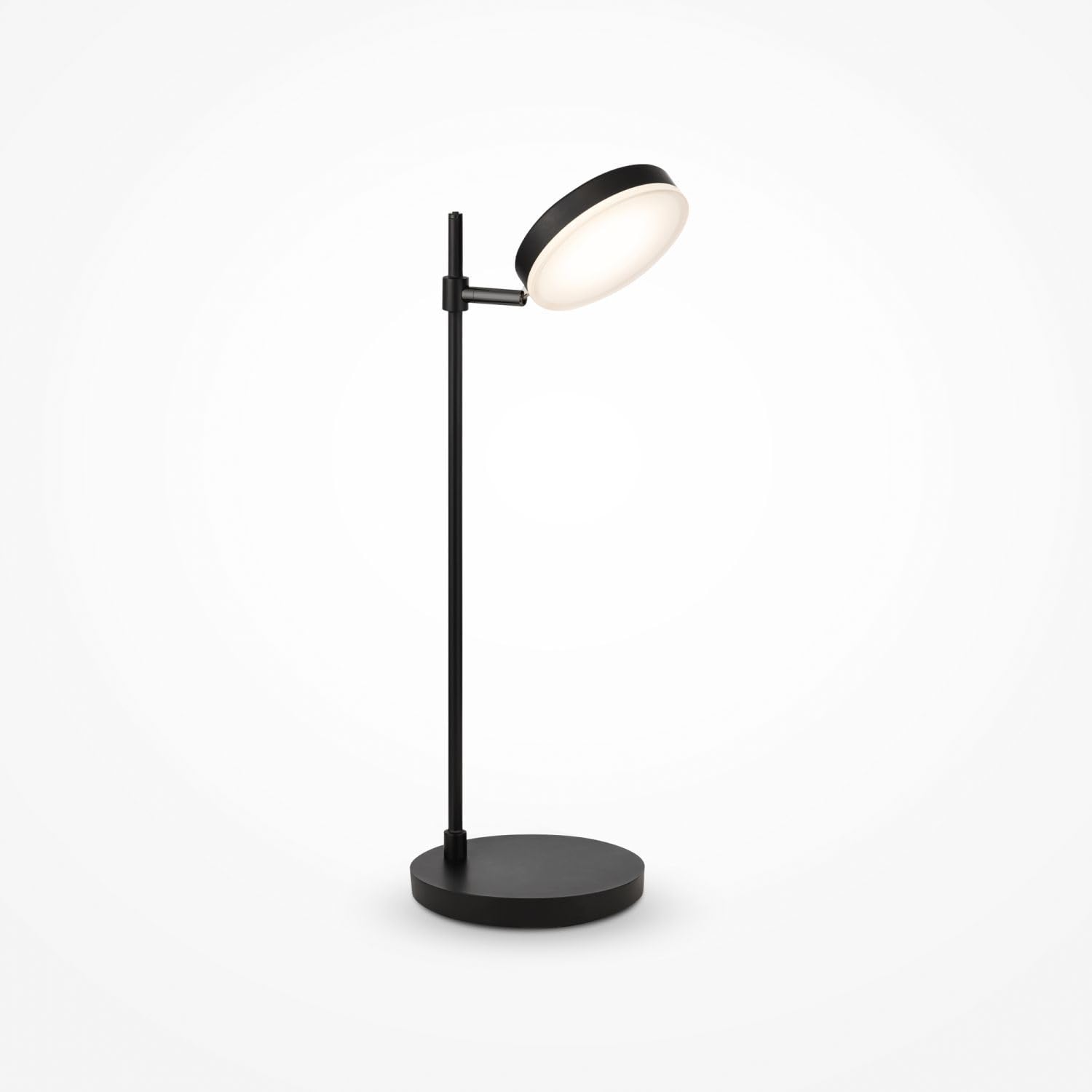 Licht-Erlebnisse LED Tischlampe Metall Schwarz Büro Wohnzimmer 47 cm 8 W 420 lm 3000 K dimmbar Modern bewegliche Tischleuchte Schreibtisch JILO
