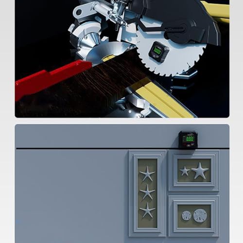 Guillotine d'angle numérique magnétique avec inclinomètre de précision pour scie à table