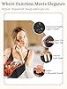 ALEXTINA Travel Makeup Bag Organizer 3 Pcs Makeup Bags for Women Large Capacity Cosmetic Makeup Organizer with Collapsible Handle Waterproof Vegan Leather Toiletry Bag Set #2