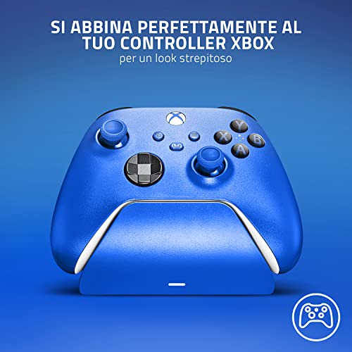 Base di Ricarica Rapida Universale per Xbox - Caricabatterie Rapido per controller Xbox (Ricarica Rapida, Compatibilità Universale, Sistema a Contatto Magnetica) Shock Blue - Gadget - Immagine 3