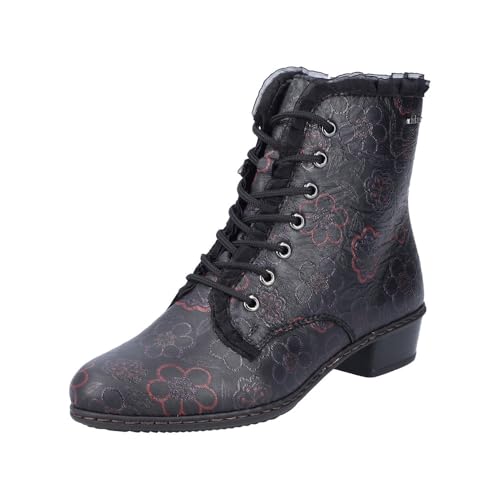 Rieker Y0703 Bottes à lacets Femme avec semelle souple anti-stress