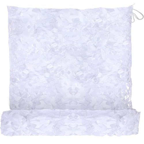 Filet de camouflage blanc 4x6m double épaisseur 150D pour ombrage extérieur