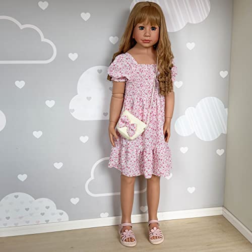 Muñeca Reborn Niña Realista 120cm Cuerpo Completo Vinil miniatura 1