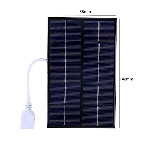 Cargador solar de teléfono móvil para camping panel portátil de 5W impermeable para baterías 6