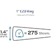 Avery Heavy-Duty View 3 Ring Binder, 1 One Touch EZD Rings, 275-Sheet Capacity, 1.4 Inch Wide Spine, Great for Home, School Supplies, Office, or Organization Needs, 1 White Binder (79199)