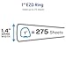 Avery Heavy-Duty View 3 Ring Binder, 1 Inch One Touch EZD Rings, 275-Sheet Capacity, 1.4 Inch Wide Spine, Customizable Clear Cover and Spine, 1 White Binder (79199)