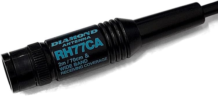 Diamond RH77CA Dual-Band HT Antenna 144 430 MHz High Gain Handheld Amateur Radio Antenna with Improved Range Signal Clarity for Portable Two Way Radios